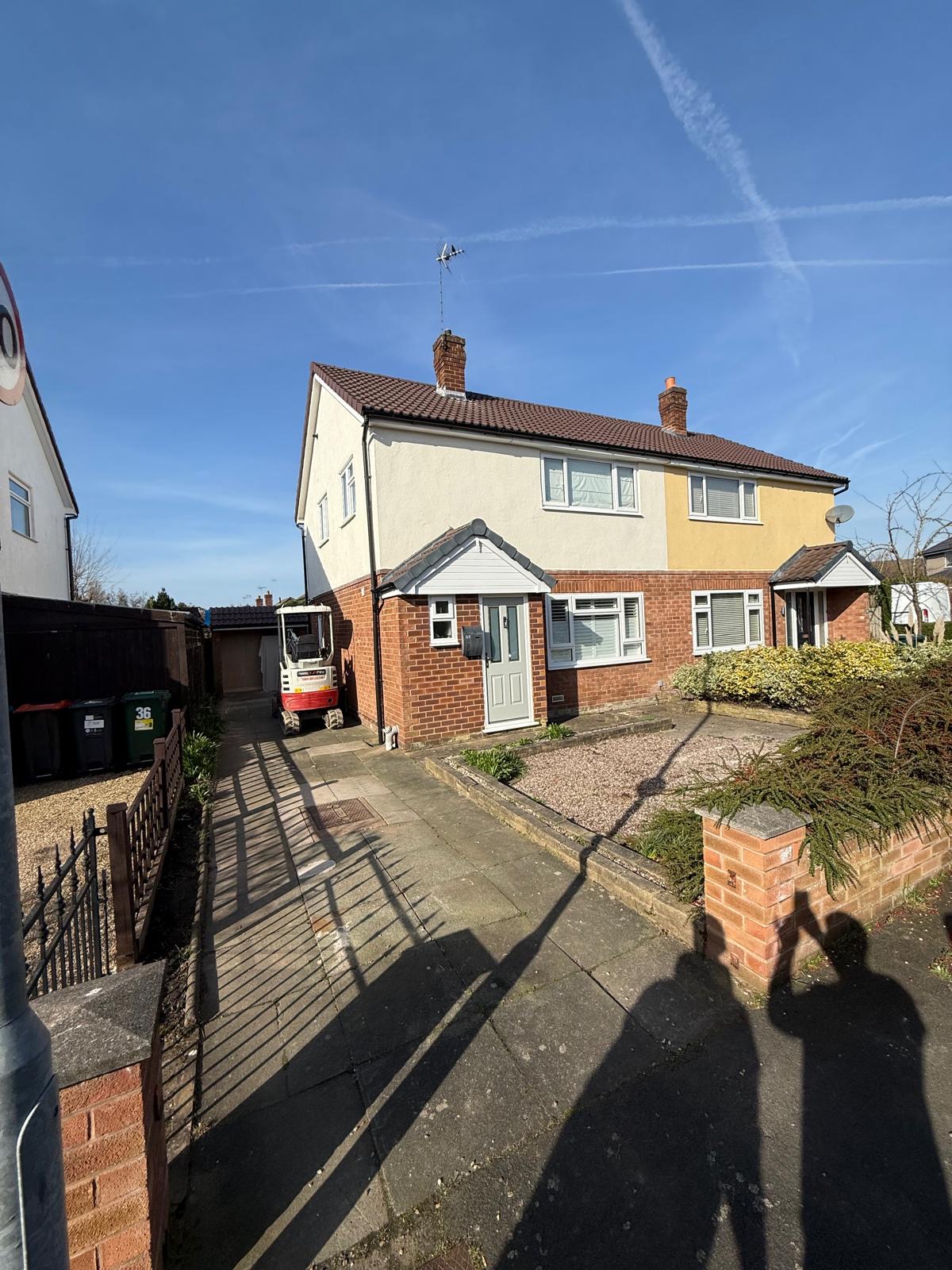Property before H Driveways installation